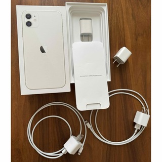 アップル(Apple)のiPhone純正充電器　アダプター  Lightningケーブル　セット(バッテリー/充電器)