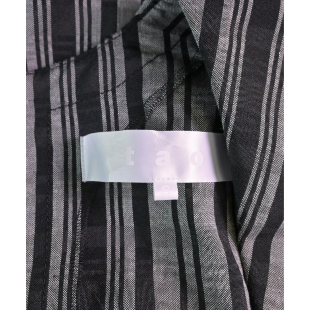 TAO タオ オールインワン/サロペット S グレーx黒(チェック) 【古着】【中古】 レディースのパンツ(サロペット/オーバーオール)の商品写真
