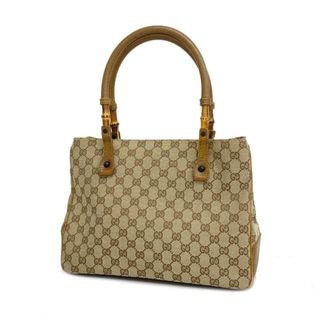 グッチ(Gucci)の【4ic3700】グッチ トートバッグ/GGキャンバス/バンブー/112526/キャンバス/ライトブラウン 【中古】 レディース(トートバッグ)