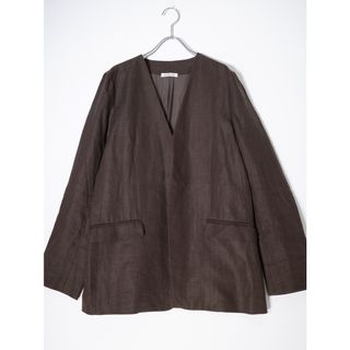 Deuxieme Classe/ドゥーズィエムクラス 2022SS Linen Collarless ブレザー ジャケット【フリー】【LJKA74997】(その他)