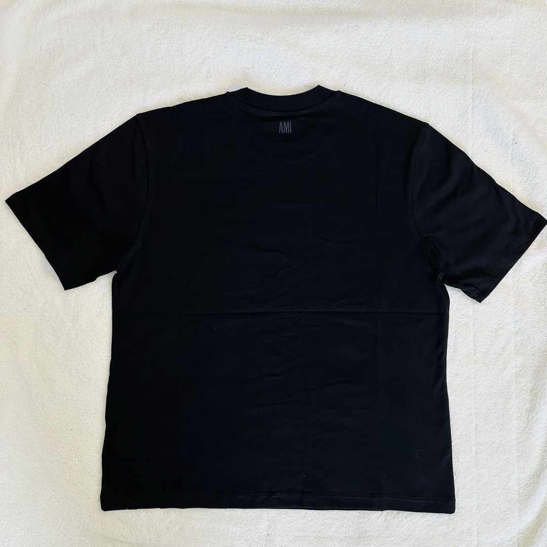 ami(アミ)の2点アミパリ黒TシャツL &アミパリ白TシャツL メンズのトップス(Tシャツ/カットソー(半袖/袖なし))の商品写真
