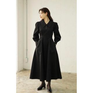 THE DRESS 28 big collar button dress (ロングワンピース/マキシワンピース)