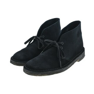 クラークス(Clarks)のclarks クラークス ブーツ 6 1/2(24.5cm位) 黒 【古着】【中古】(ブーツ)