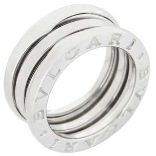 ブルガリ(BVLGARI)のブルガリ BVLGARI リング 指輪 ビーゼロワン B-zero1 2バンドリング  K18WG ホワイトゴールド #47(JP7) 750 18金 【中古】(リング(指輪))