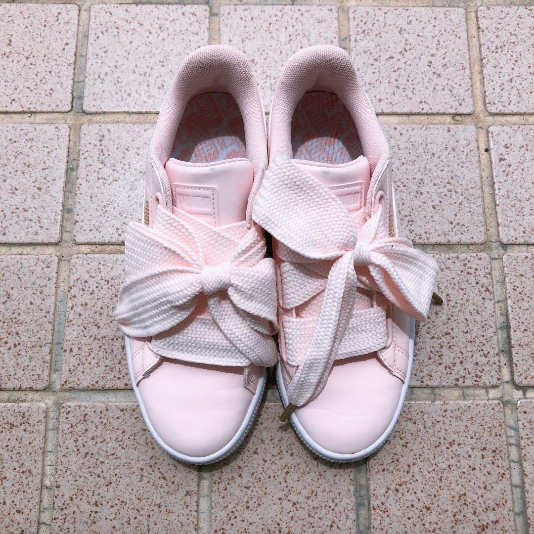 PUMA(プーマ)のPUMA♡BASKET HEART PATENT♡ピンク23cm♡リボン♡プーマ レディースの靴/シューズ(スニーカー)の商品写真