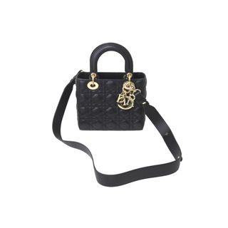 Christian Dior - Christian Dior クリスチャンディオール Lady Dior My ABCDior ハンドバッグ Mイニシャル 新型 MO5380CAL/900 ブラック 中古 63842