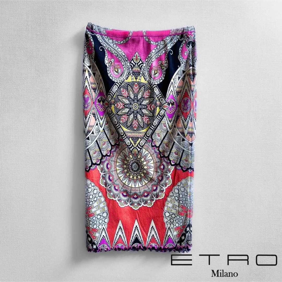 ETRO(エトロ)のETORO エトロ イタリア製 パワーネットスカート レディースのスカート(ひざ丈スカート)の商品写真