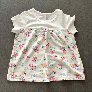西松屋 - 女の子 半袖 Tシャツ 花柄 新品未使用 110cm 夏物 西松屋
