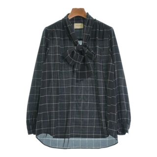 ユナイテッドアローズ(UNITED ARROWS)のUNITED ARROWS ブラウス F 紺x白(チェック) 【古着】【中古】(シャツ/ブラウス(長袖/七分))