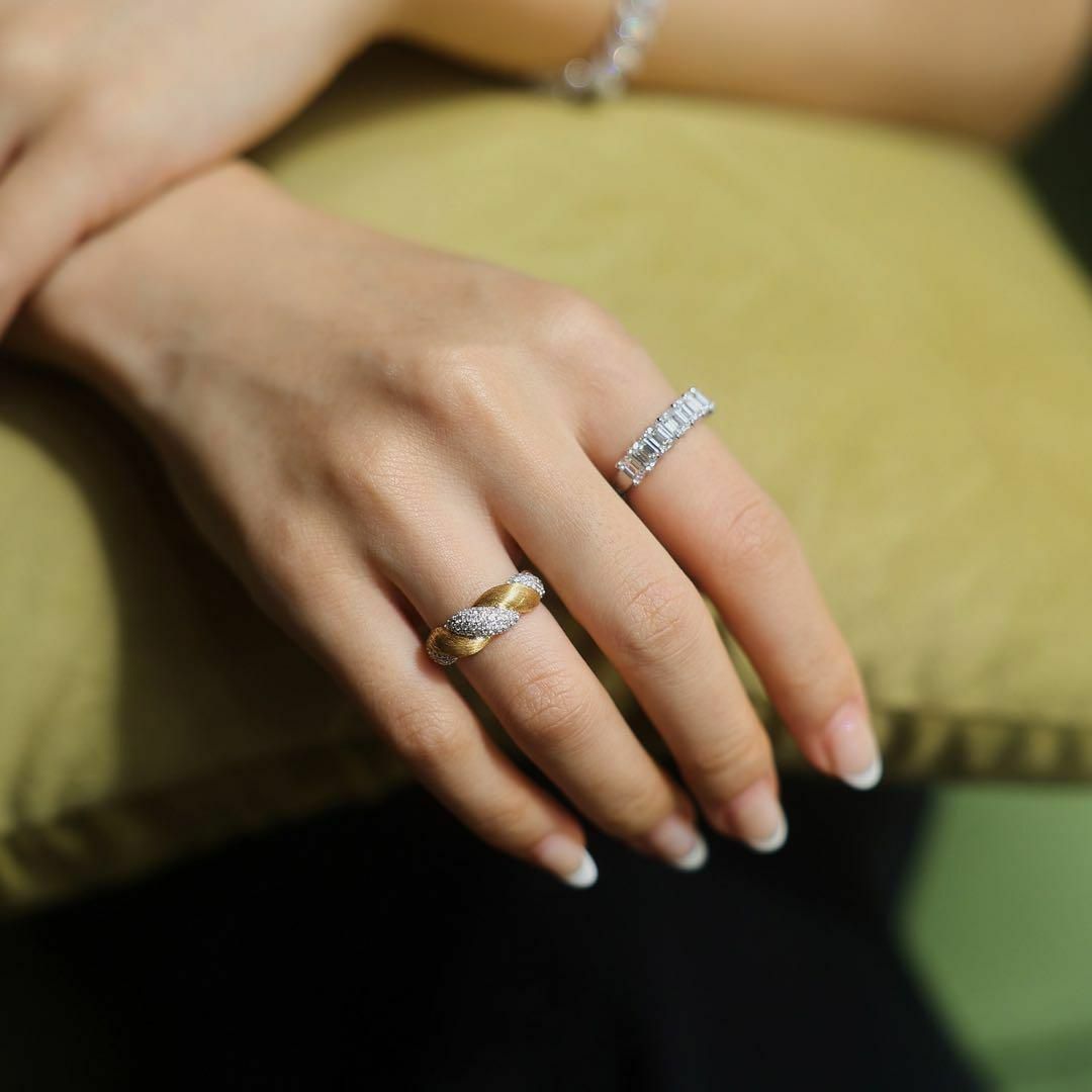 049b6ゴールドリング指輪ヴィンテージアクセサリー　韓国　春　ジュエリー レディースのアクセサリー(リング(指輪))の商品写真