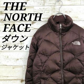 THE NORTH FACE - 【k6754】USA規格ノースフェイス刺繍ロゴダウンジャケット550フィルパワー