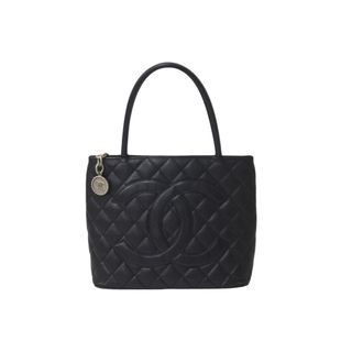 シャネル(CHANEL)のCHANEL シャネル ハンドバッグ 復刻トート キャビアスキン マトラッセ ココマーク 6番台 シルバー金具 中古 63891(トートバッグ)