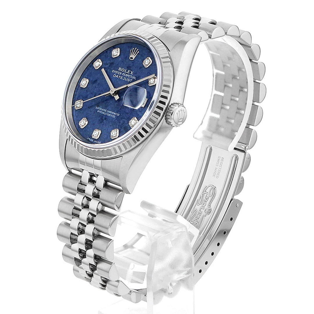 ROLEX(ロレックス)のロレックス デイトジャスト 10Pダイヤ 16234G SODA ソーダライト F番 メンズ 中古 腕時計 メンズの時計(腕時計(アナログ))の商品写真