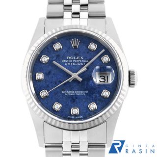 ロレックス(ROLEX)のロレックス デイトジャスト 10Pダイヤ 16234G SODA ソーダライト F番 メンズ 中古 腕時計(腕時計(アナログ))