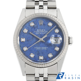 ロレックス(ROLEX)のロレックス デイトジャスト 10Pダイヤ 16234G SODA ソーダライト K番 メンズ 中古 腕時計(腕時計(アナログ))