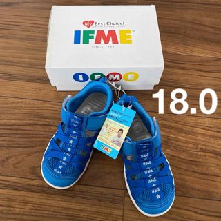 イフミー(IFME)の新品タグ付き　キッズ　サンダルスニーカー　IFME 18.0センチ　水陸両用 (サンダル)