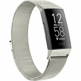 Fitbit Charge4 バンド ナイロン磁性バンド男性女性交換用対応(金属ベルト)