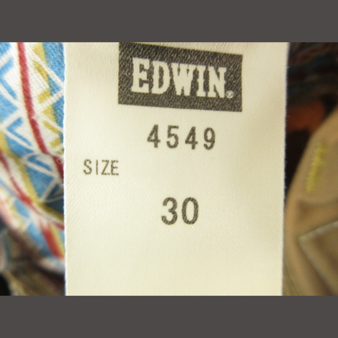 EDWIN(エドウィン)のエドウィン パンツ  無地 シンプル 民族柄 刺繍 パッチ ベージュ 30  メンズのパンツ(スラックス)の商品写真