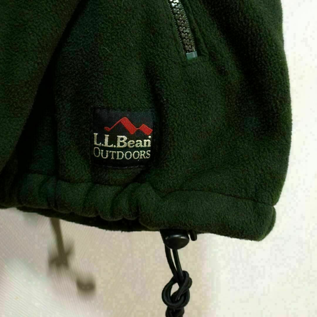 L.L.Bean(エルエルビーン)の【希少】USA製 エルエルビーン フリース ジャケット 刺繍ロゴ 古着 90s メンズのジャケット/アウター(ブルゾン)の商品写真