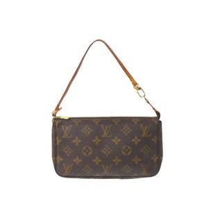 ルイヴィトン(LOUIS VUITTON)のLOUIS VUITTON ルイヴィトン モノグラム アクセサリーポーチ ポシェットアクセソワール M51980 ブラウン 中古 63884(ポーチ)