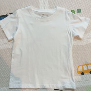 ムジルシリョウヒン(MUJI (無印良品))の白T  無印良品　キッズ　110 新品未使用(Tシャツ/カットソー)