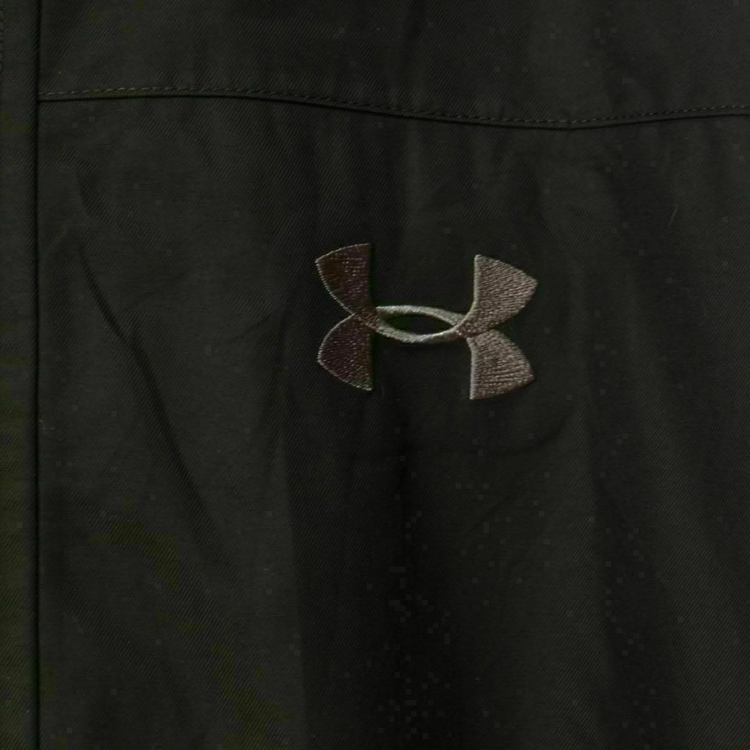 UNDER ARMOUR(アンダーアーマー)の【希少】アンダーアーマー ナイロンジャケット 刺繍ロゴ ブラウン 入手困難 XL メンズのジャケット/アウター(ナイロンジャケット)の商品写真