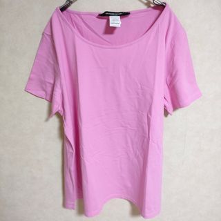 MARINA RINALDI MARINA SPORT ストレッチ サイズXL 半袖Ｔシャツ カットソー ピンク レディース マリナリナルディ【中古】4-0507S△(Tシャツ(半袖/袖なし))