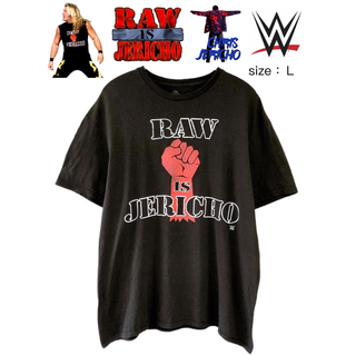 WWE　Chris Jericho　Tシャツ　L　黒　USA古着(Tシャツ/カットソー(半袖/袖なし))