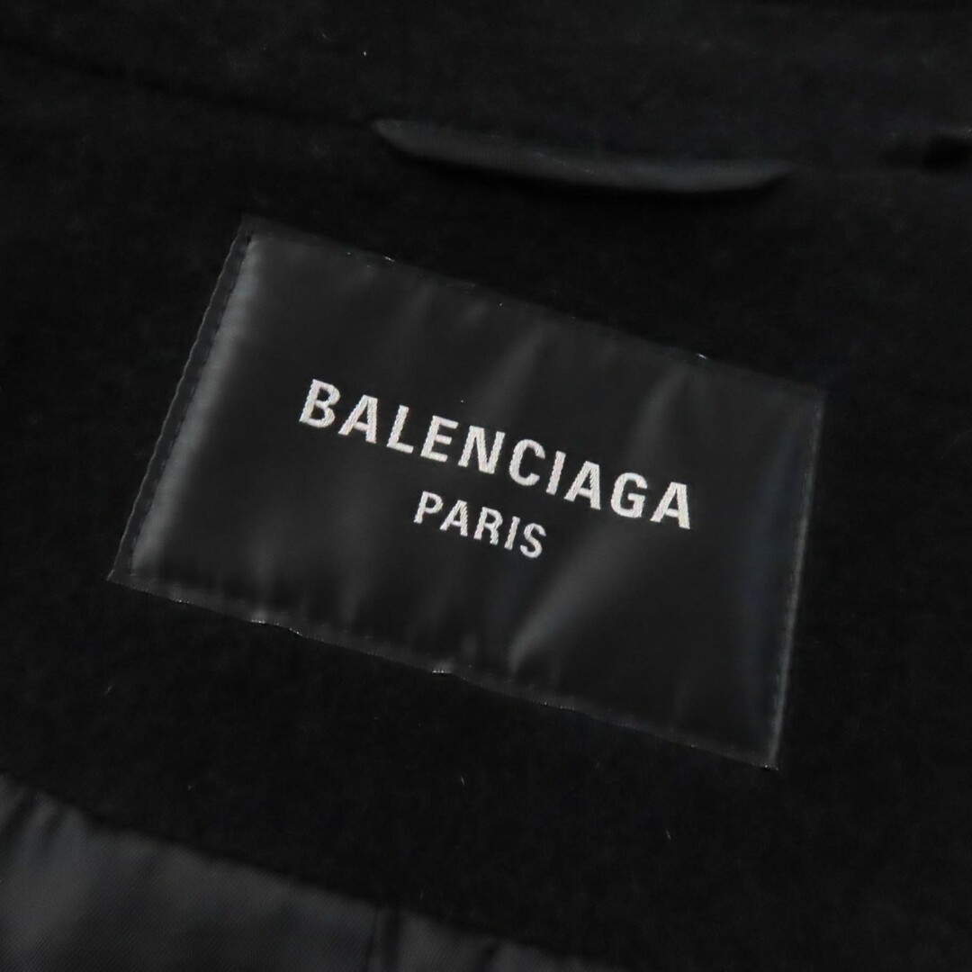 Balenciaga(バレンシアガ)の未使用品★BALENCIAGA バレンシアガ 22AW 699630 TMU15 アルパカ混 ベルト付 ショールカラー ラップコート ブラック 34 イタリア製 正規品 レディース 定価467,580円 レディースのジャケット/アウター(その他)の商品写真