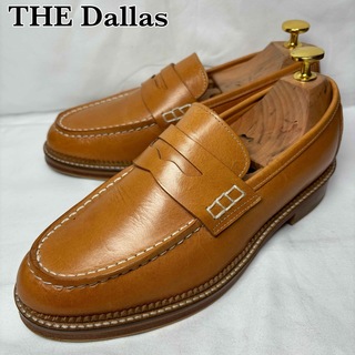 ザダラス(THE DALLAS)の【美品】THE Dallas コインローファー ハーフサドル ヌメ革(ローファー/革靴)