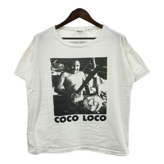 90年代 ACA ACAPULCO COCO LOCO ココロコ 半袖Ｔシャツ シングルステッチ ホワイト (メンズ S) 中古 古着 Q7235(Tシャツ/カットソー(半袖/袖なし))