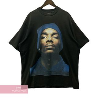 ヴェトモン(VETEMENTS)のVETEMENTS 2016AW Snoop Dogg Tee MH17TP15 ヴェトモン スヌープ・ドッグTシャツ 半袖カットソー ヴィンテージ加工 バックプリント ロゴ刺繍 オーバーサイズ ブラック サイズXS 【240324】【中古-A】【me04】(Tシャツ/カットソー(半袖/袖なし))