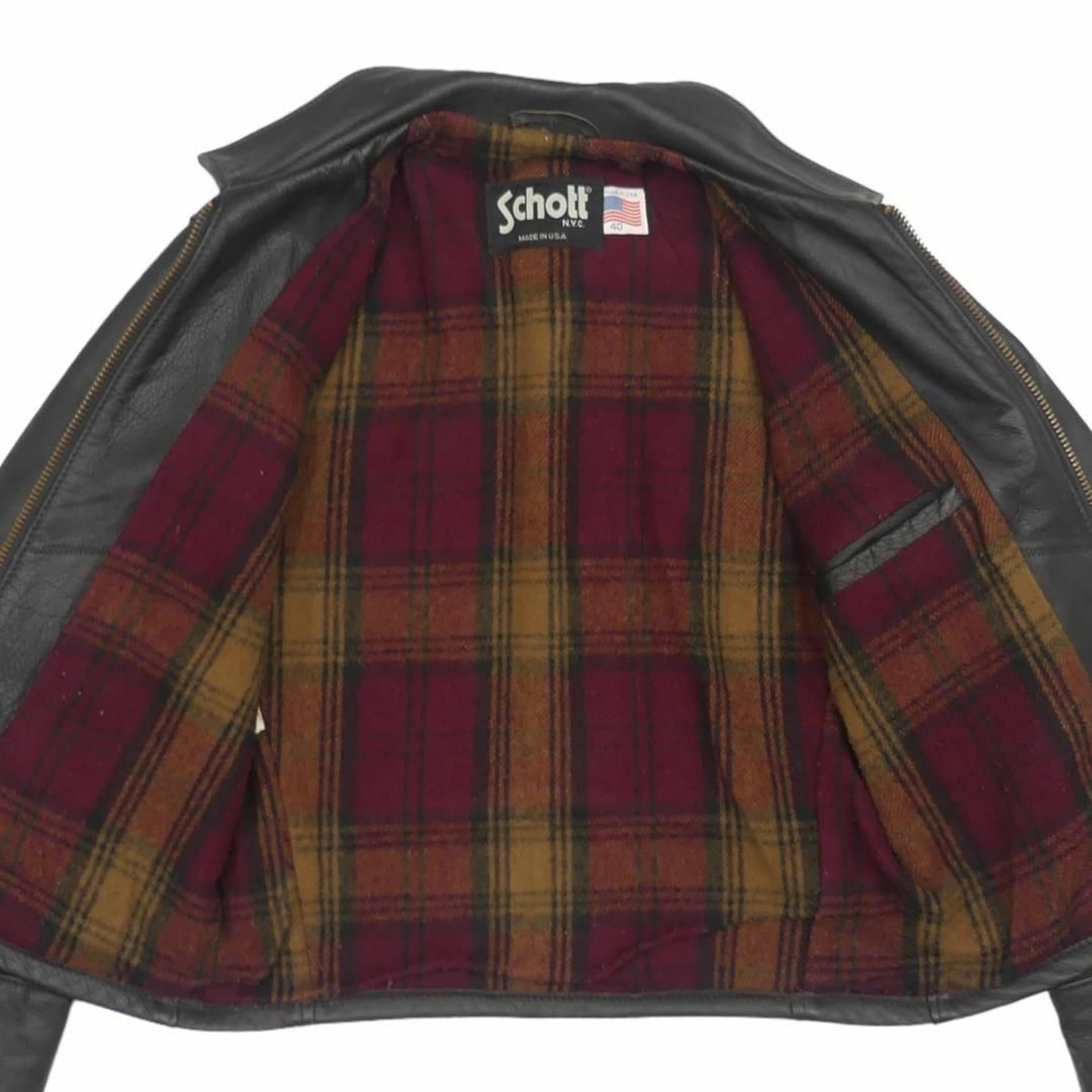 Schott 40 ショット L ライダースジャケット シングル HH9530 Schott 40 ショット L ライダースジャケット シングル HH9530