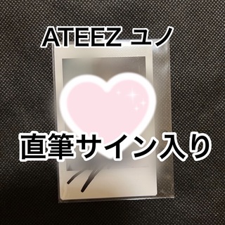 ATEEZ - ユノ ATEEZ 直筆サイン ポラロイド ポラ MOVEMENT 対面サイン会　
