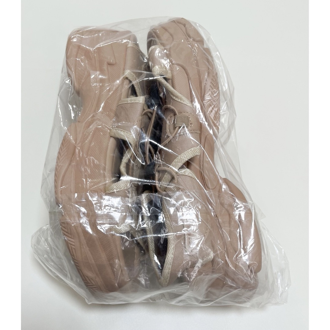 ※新品・未使用【SUGAR BISKET】厚底スポーツサンダル ブラウン25cm レディースの靴/シューズ(サンダル)の商品写真