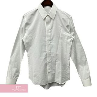 ディオール(Dior)のDior Oblique Cotton Jacquard Long Sleeve Shirt 013C502A4743 ディオール オブリークコットンジャカードロングスリーブシャツ 長袖 総柄ロゴ ホワイト サイズ37【240518】【中古-A】【me04】(シャツ)