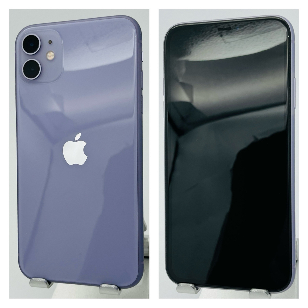 iPhone(アイフォーン)のB 新品電池　iPhone 11 パープル 128 GB SIMフリー　本体 スマホ/家電/カメラのスマートフォン/携帯電話(スマートフォン本体)の商品写真