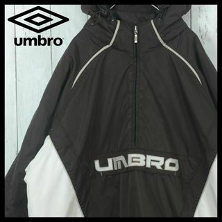 アンブロ(UMBRO)の【希少】アンブロ 00s ブルゾン 中綿 ダークブラウン ハーフジップ 2XL(ブルゾン)