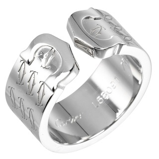カルティエ(Cartier)の【CARTIER】カルティエ 2C ハッピーバースデー 2000年クリスマス K18ホワイトゴールド 7号 約10.67g レディース リング・指輪(リング(指輪))