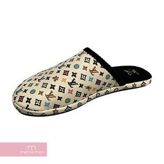 ルイヴィトン(LOUIS VUITTON)のLOUIS VUITTON × Tyler, The Creator 2024SS Palace Line Mule 1ACWGJ ルイヴィトン×タイラー・ザ・クリエイター パレス・ラインミュール モノグラム スリッポン 総柄 ホワイト×マルチカラー サイズ8【240519】【中古-A】【me04】(サンダル)