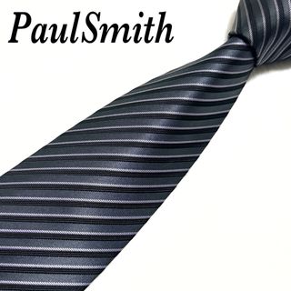 Paul Smith -  【極美品】 ポールスミス ネクタイ ストライプ 裏地ドッド 高級 シルク