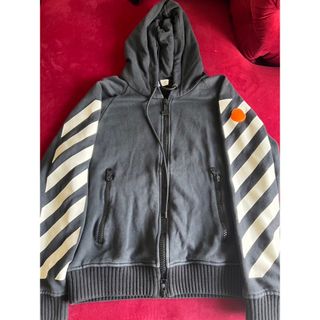 OFF-WHITE - MONCLER Off-Whiteコラボ パーカーS オフホワイト モンクレール