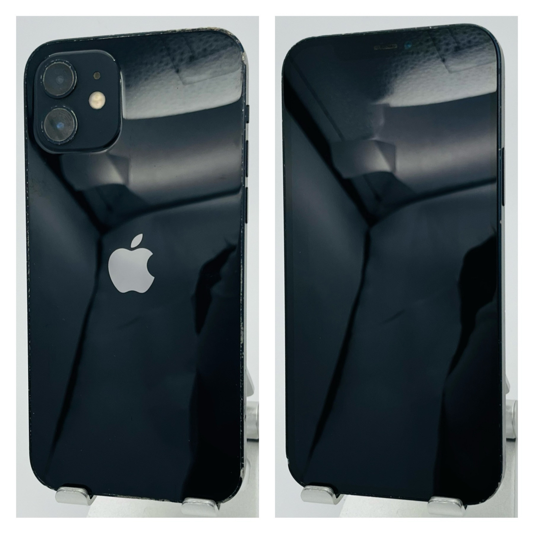 iPhone(アイフォーン)の新品電池　特価品　iPhone 12 ブラック 128 GB SIMフリー　本体 スマホ/家電/カメラのスマートフォン/携帯電話(スマートフォン本体)の商品写真