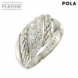 ポーラ(POLA)のポーラ POLA 12号 リング ダイヤ 0.42/0.154ct Pt プラチナ 指輪 VLP 90216720(リング(指輪))
