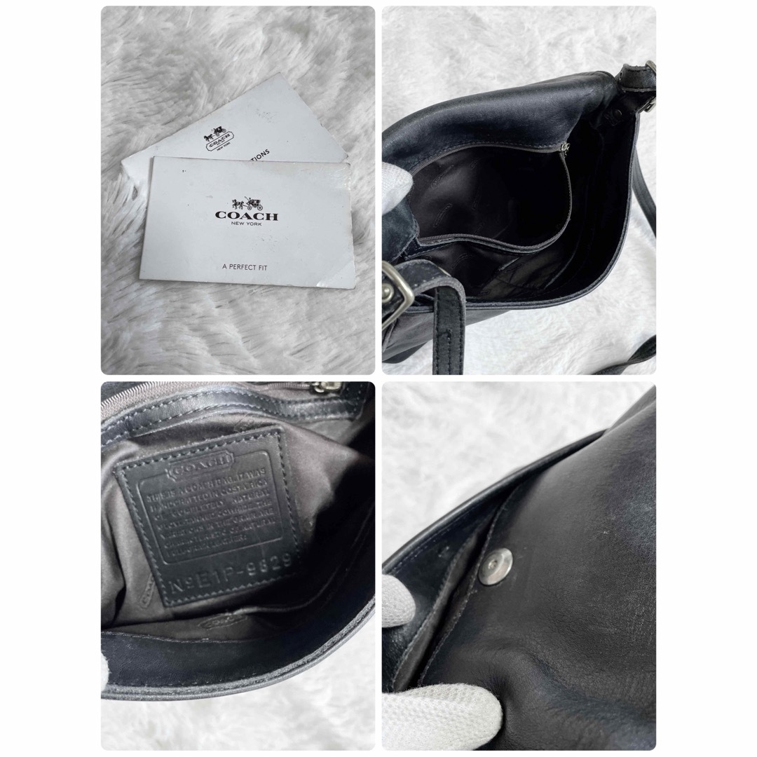 COACH - 希少 オールドコーチ メンズ フラップ オールレザー COACH - 希少 オールドコーチ メンズ フラップ オールレザー