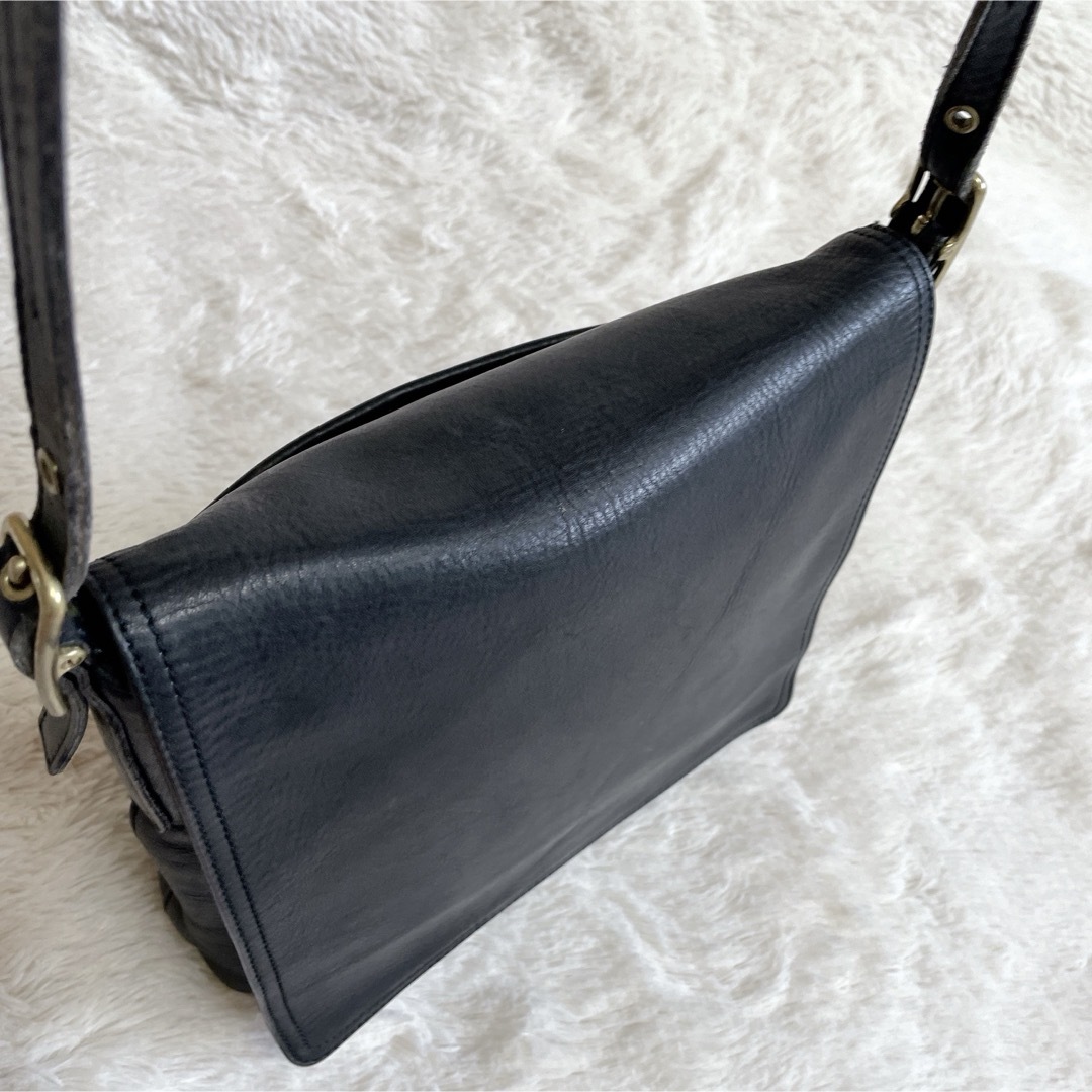 COACH - 希少 オールドコーチ メンズ フラップ オールレザー COACH - 希少 オールドコーチ メンズ フラップ オールレザー