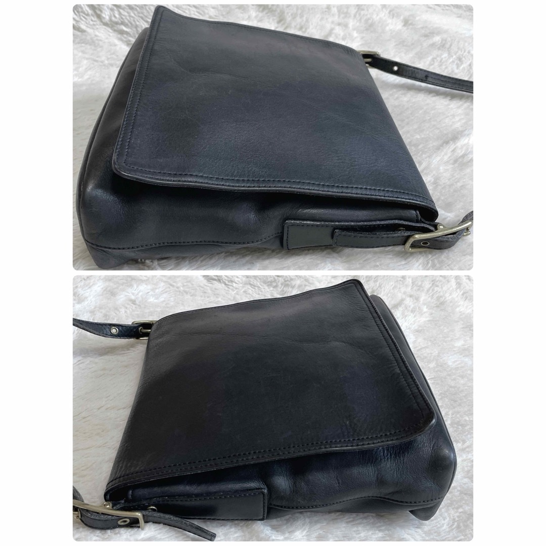 COACH - 希少 オールドコーチ メンズ フラップ オールレザー COACH - 希少 オールドコーチ メンズ フラップ オールレザー