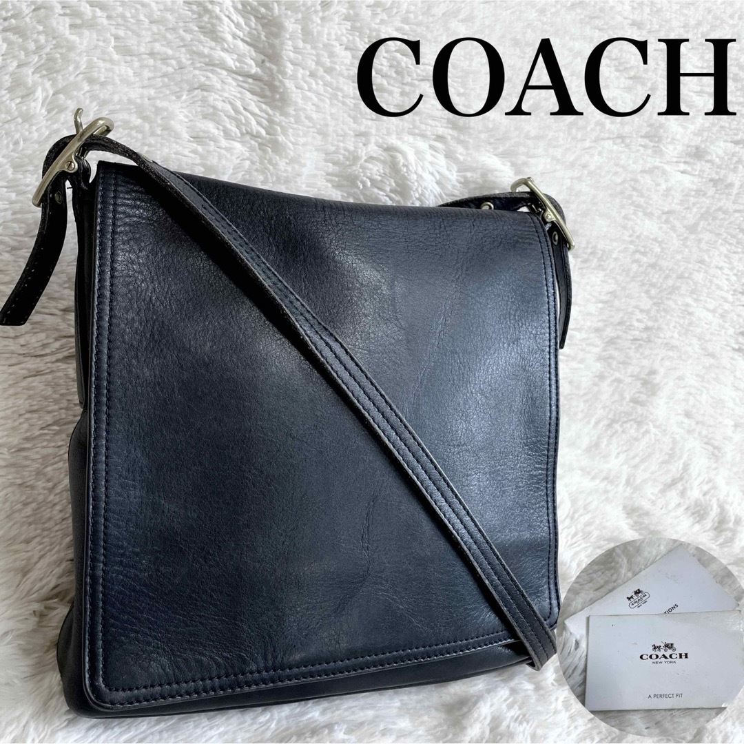COACH - 希少 オールドコーチ メンズ フラップ オールレザー COACH - 希少 オールドコーチ メンズ フラップ オールレザー