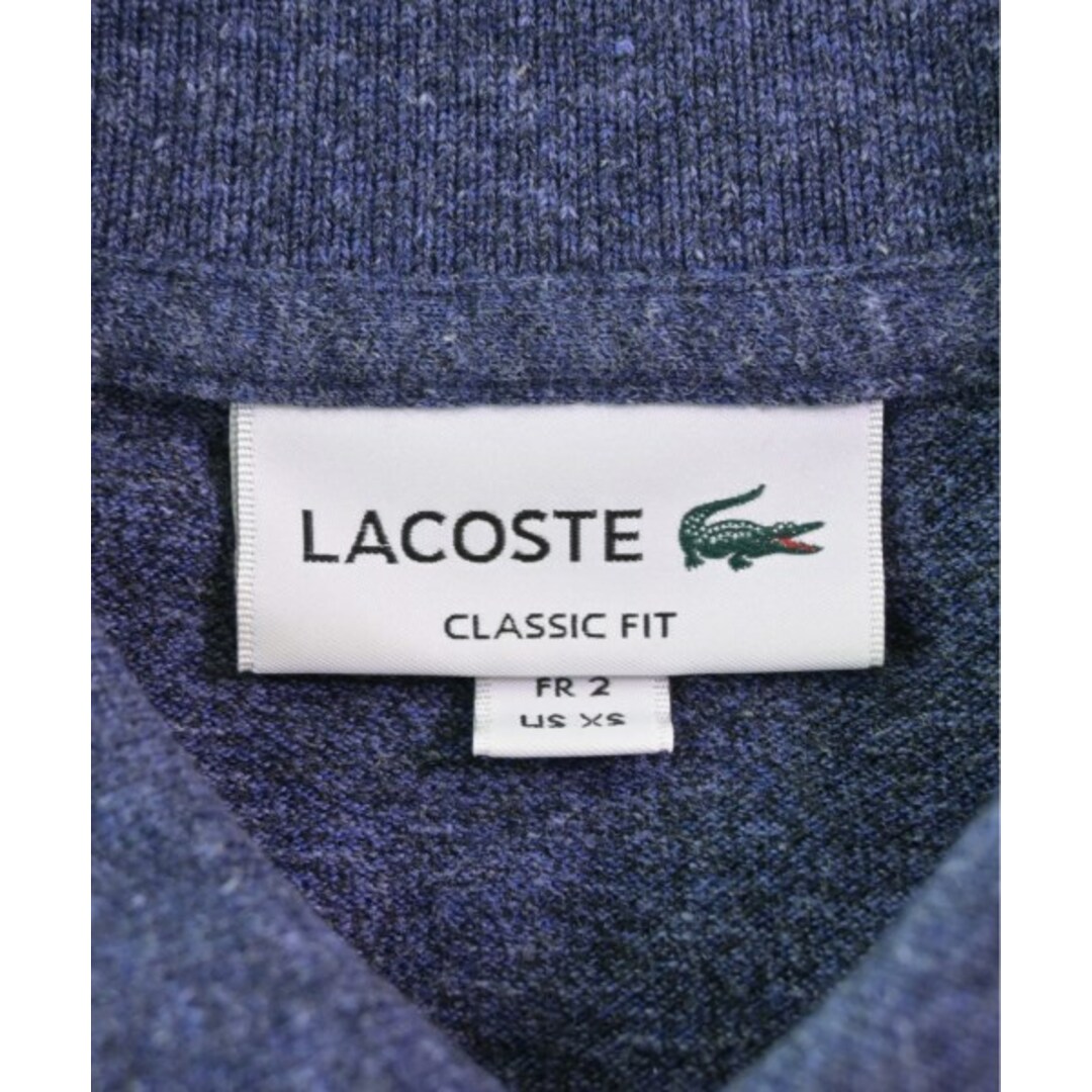 LACOSTE(ラコステ)のLACOSTE ラコステ ポロシャツ 2(S位) 紺 【古着】【中古】 メンズのトップス(ポロシャツ)の商品写真