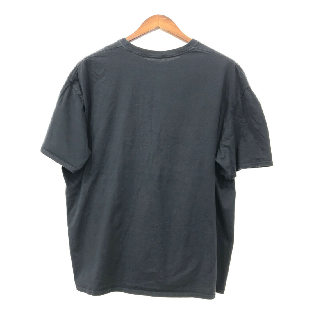 Wu-Tang Clan ウータン・クラン 半袖Ｔシャツ 大きいサイズ ラップT ロゴ ブラック (メンズ 2XL) 中古 古着 Q7252 メンズのトップス(Tシャツ/カットソー(半袖/袖なし))の商品写真